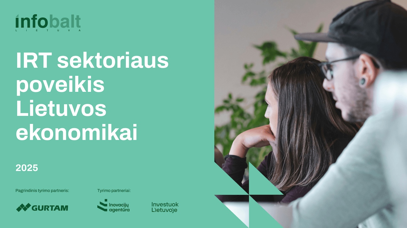 Lietuvos IT sektorius pasiekė rekordinę 5,4 % BVP ribą – eksportas išaugo penkis kartus